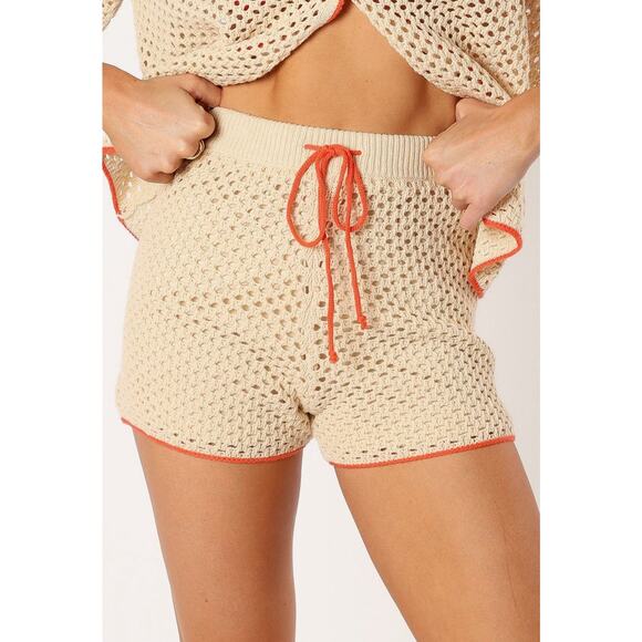 Petal + Pup Nordstrom Sz XL Chrocheted Val Opening Stitch Pull On Mini Shorts - Picture 1 of 3